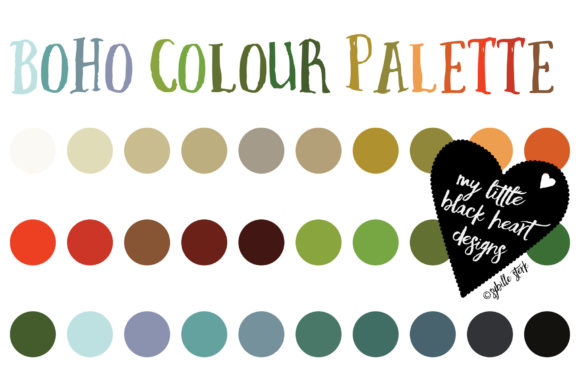 Download Freebie: Boho Colour Palette - Free Collection