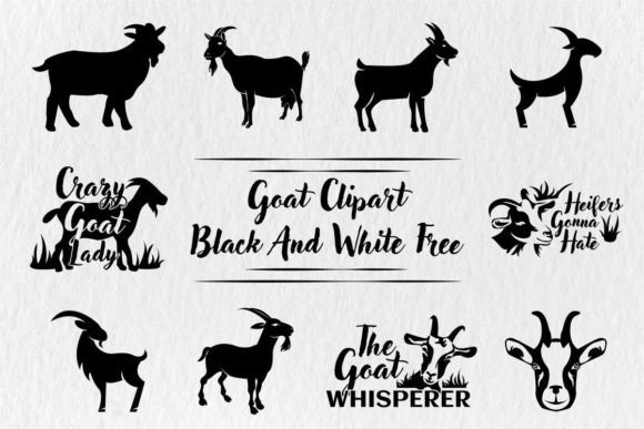 Download Goat Clipart Black and White Free - Free Collection