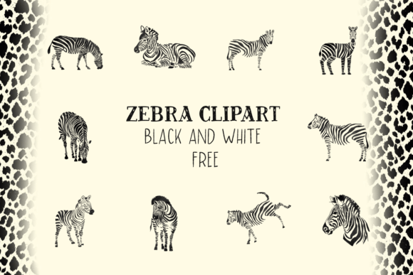 Download Zebra Clipart Black and White Free - Free Collection