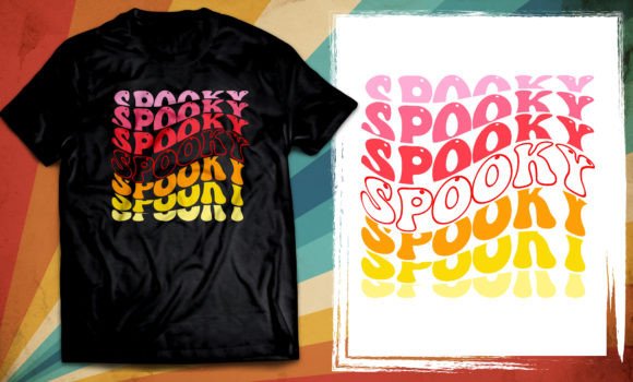 Download Typography Vintage Spooky T Shirt Design - T shirt design Collection