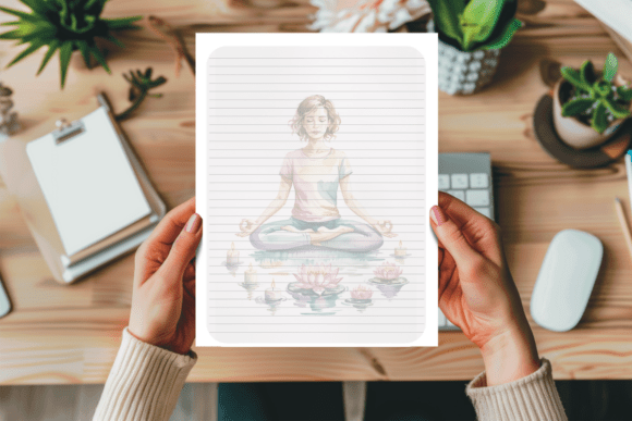 Download Stationary Paper Yoga Meditation Decor - Meditation decor Collection