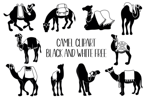 Download Camel Clipart Black and White Free - Free Collection